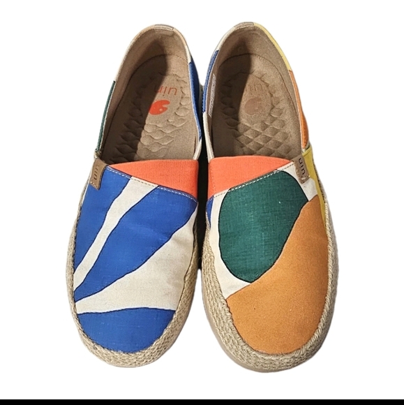 UIN Tropical Day Marbella 8.5 Women's Canvas Espadrilles Colorful Light Shoes - Picture 1 of 13